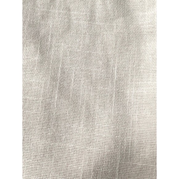 Gigi Seasons Christmas Stocking 18" White Fur Linen Silver Sequin Snowflake NWOT - Picture 7 of 12